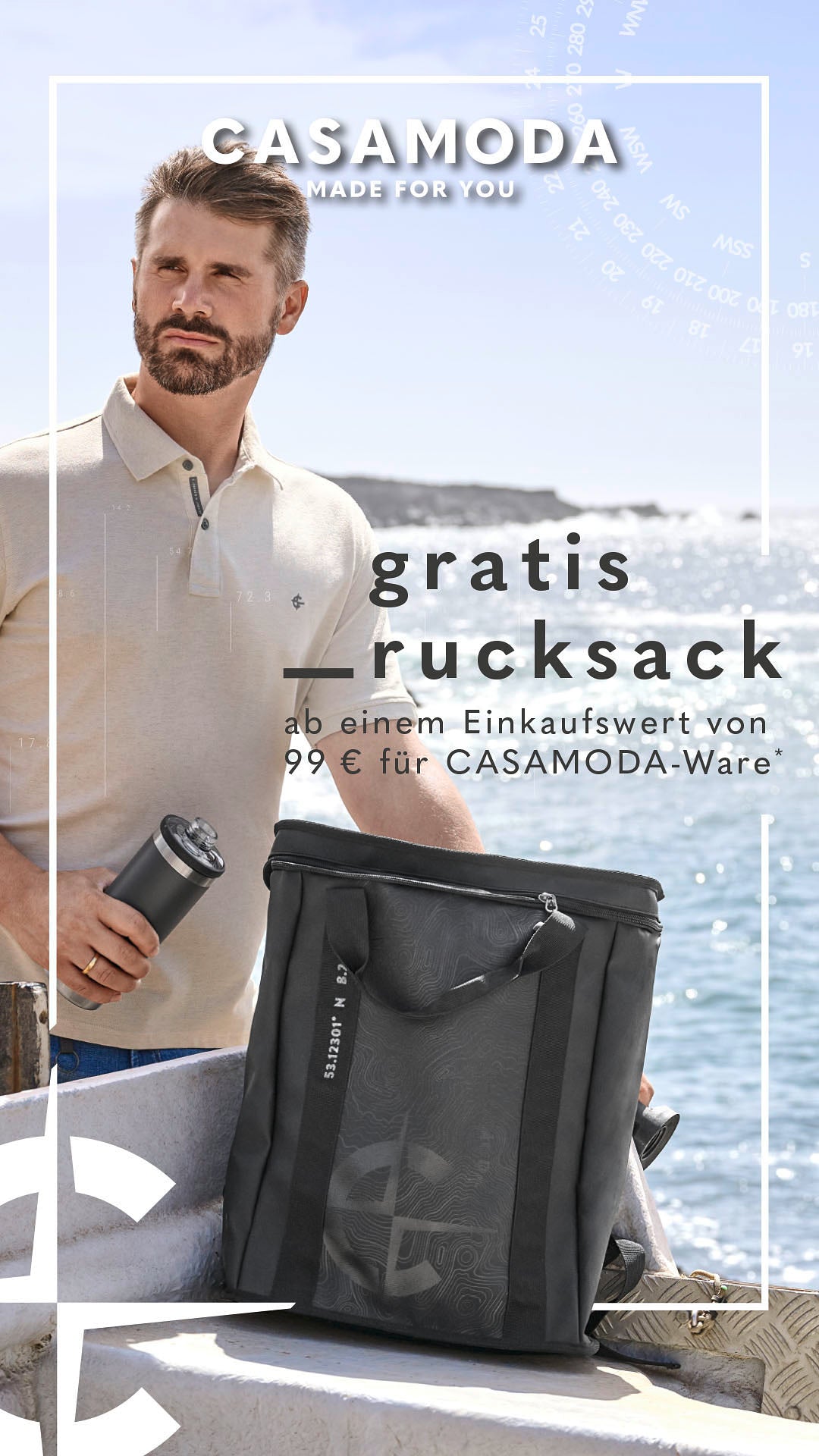 CASAMODA Aktion mit Gratis-Rucksack ab 99€ Einkaufswert
