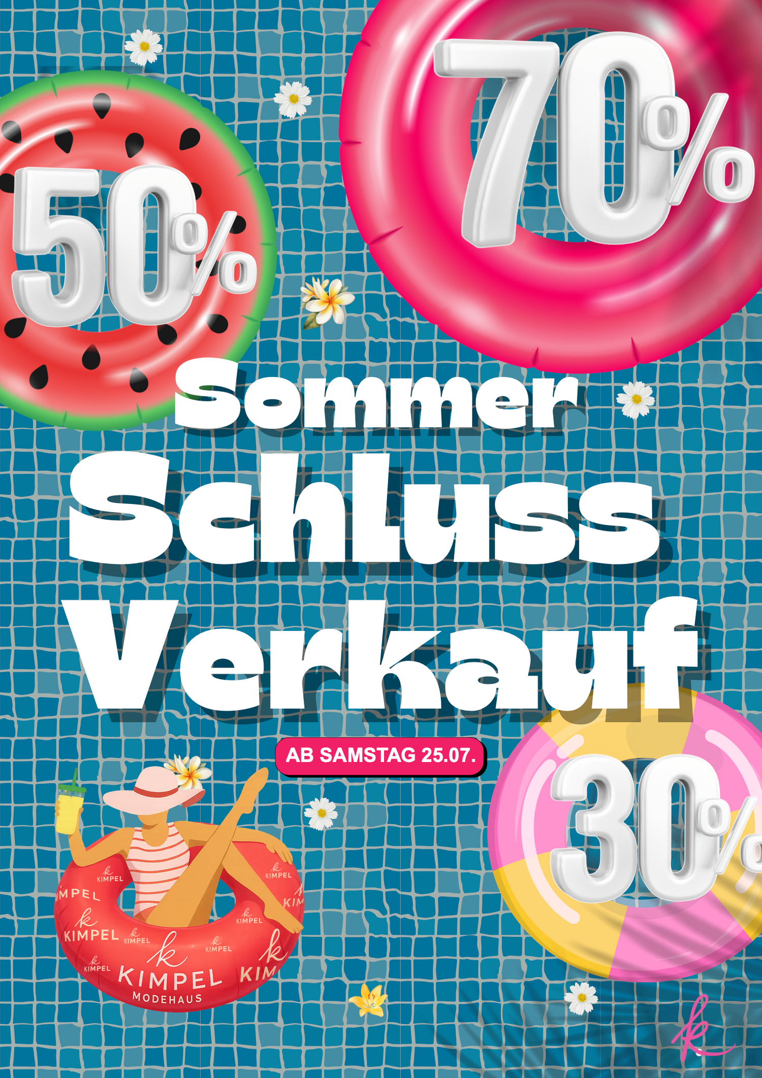 Schlussverkauf mit bis zu 70 % Rabatt ab 25.07.